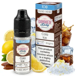 Citrus, Cola, Ice / Slush, Lemon Freebase Nicotine E-Liquid by Dinner Lady