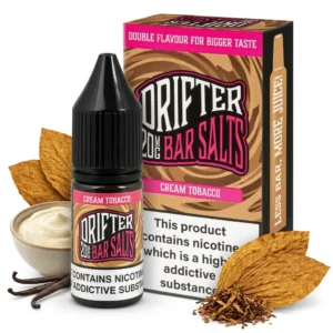 Cream, Tobacco, Vanilla Salt Nicotine E-Liquid by Drip Hacks