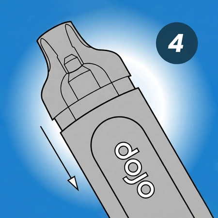 Insert Combined Pod Into Device Push the combined refill pod into the device.