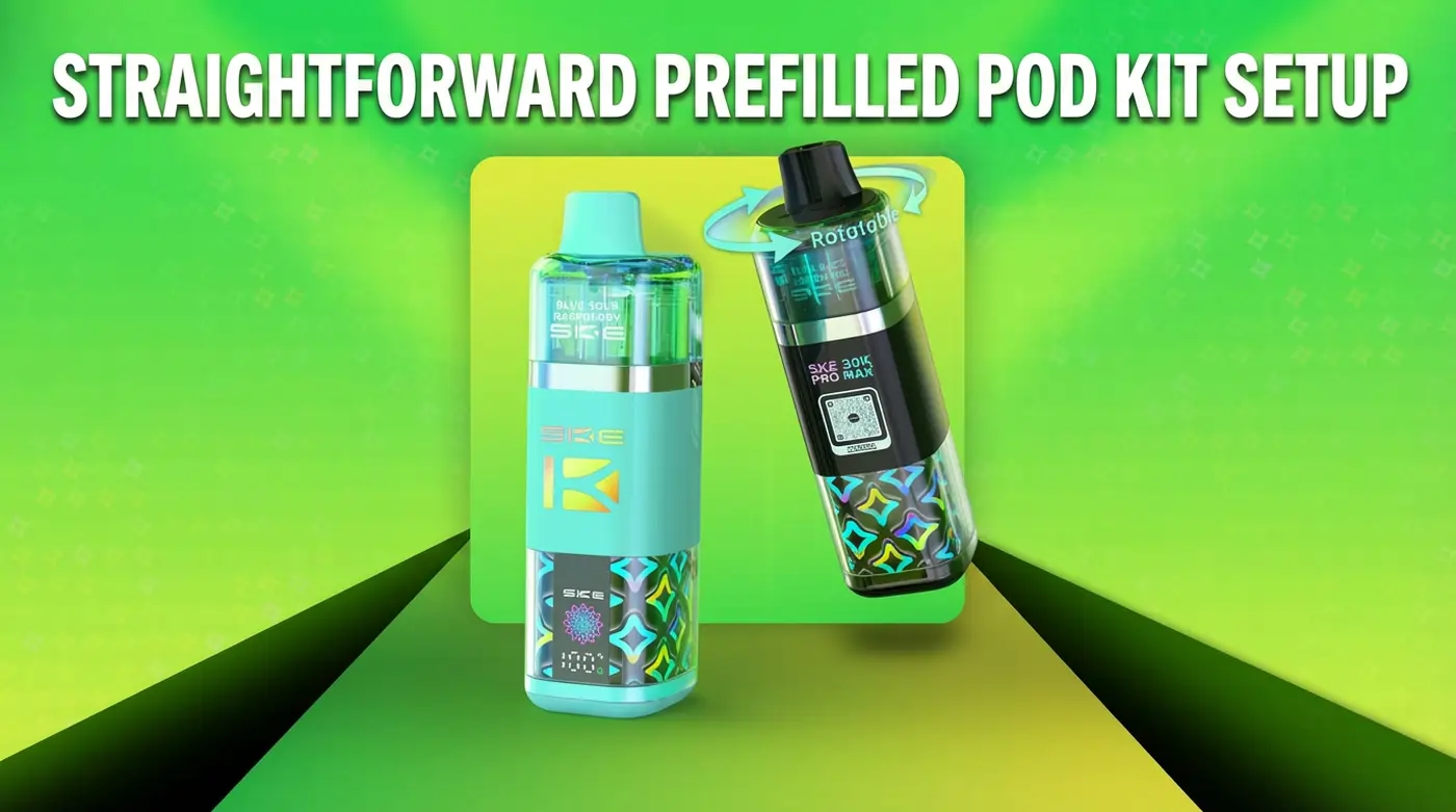 Straightforward prefilled pod kit setup