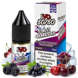 Blackberry, Blackcurrant, Cherry, Ice / Slush Freebase Nicotine E-Liquid by IVG