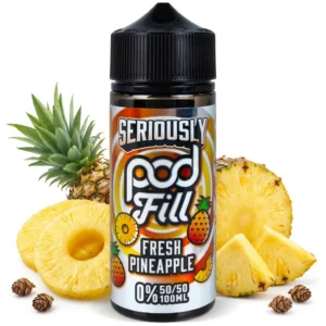 Fresh Pineapple Shortfill E-Liquid by Seriously Pod Fill 100ml