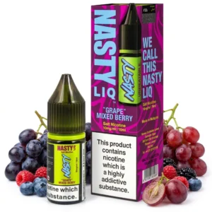 Grape, Mixed Berries Salt Nicotine E-Liquid by Nasty