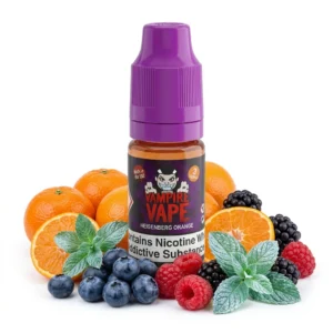 Menthol, Mixed Berries, Orange Freebase Nicotine E-Liquid by Vampire Vape