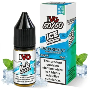 Menthol Ice / Slush Freebase Nicotine E-Liquid by IVG