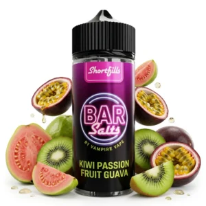 Kiwi Passion Fruit Guava Shortfill E-Liquid by Bar Salts 100ml