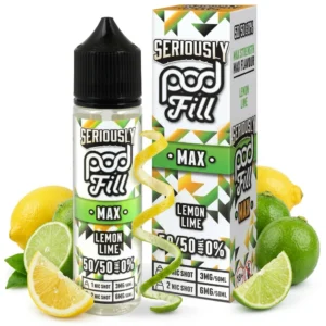 Lemon Lime Shortfill E-Liquid by Seriously Pod Fill Max 40ml