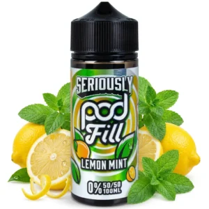 Lemon Mint Shortfill E-Liquid by Seriously Pod Fill 100ml