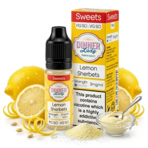 Lemon, Sherbet Freebase Nicotine E-Liquid by Dinner Lady