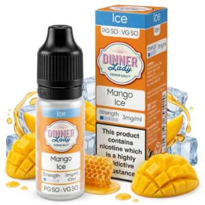 Honey, Ice / Slush, Mango Freebase Nicotine E-Liquid by Dinner Lady
