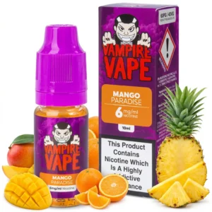 Mango, Orange, Pineapple freebase nicotine E-Liquid by Vampire Vape