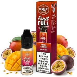 Mango, Passion Fruit Salt Nicotine E-Liquid by Dinner Lady