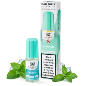 Menthol Salt Nicotine Vape Juice by Bar Juice