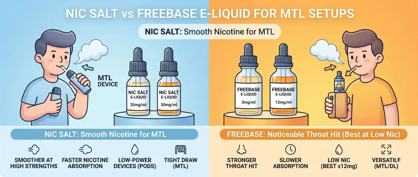 nic salt vs freebase e-liquid