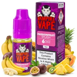 Banana, Passion Fruit, Tropical Fruit freebase nicotine E-Liquid by Vampire Vape