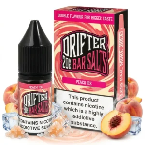 Ice / Slush, Peach Salt Nicotine E-Liquid by Drip Hacks