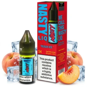 Ice / Slush, Peach Salt Nicotine E-Liquid by Nasty