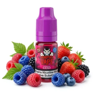 Blue Raspberry, Mixed Berries, Raspberry Freebase Nicotine E-Liquid by Vampire Vape