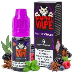 Aniseed / Liquorice, Eucalyptus, Menthol, Mixed Berries freebase nicotine E-Liquid by Vampire Vape