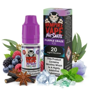Aniseed / Liquorice, Eucalyptus, Ice / Slush, Menthol, Mixed Berries Salt Nicotine E-Liquid