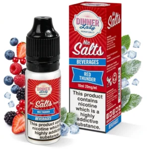 Energy Drink, Menthol, Mixed Berries Salt Nicotine E-Liquid by Dinner Lady