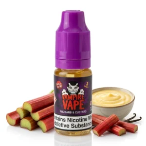 Custard, Rhubarb freebase nicotine E-Liquid by Vampire Vape