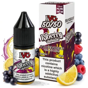 Blackcurrant, Lemonade, Mixed Berries Freebase Nicotine E-Liquid by IVG