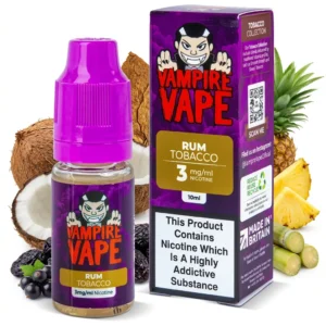 Rum, Tobacco freebase nicotine E-Liquid by Vampire Vape