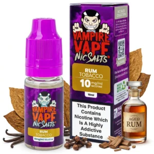 Rum, Tobacco Salt Nicotine E-Liquid by Vampire Vape