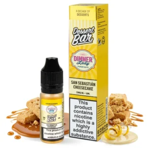 Caramel, Cheesecake, Cream Salt Nicotine E-Liquid by Dinner Lady