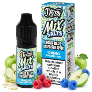 Apple, Blue Raspberry, Raspberry Salt Nicotine E-Liquid by Doozy