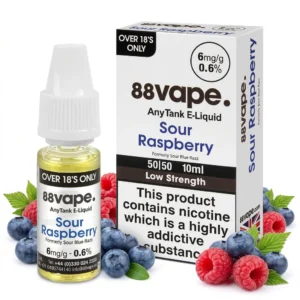 Blue Raspberry, Blueberry, Raspberry Freebase Nicotine by 88Vape
