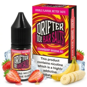 Banana, Ice / Slush, Strawberry Salt Nicotine E-Liquid by Drip Hacks