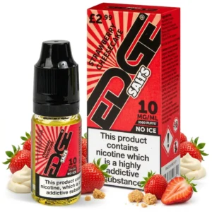 Cheesecake, Cream, Strawberry Salt Nicotine E-Liquid by Edge