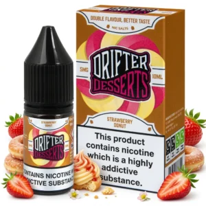 Donuts, Pastry, Strawberry Salt Nicotine E-Liquid by Drip Hacks
