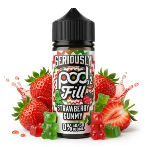 Strawberry Gummy Shortfill E-Liquid by Doozy 100ml