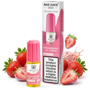 Ice Cream, Strawberry Salt Nicotine E-Liquid by Bar Juice
