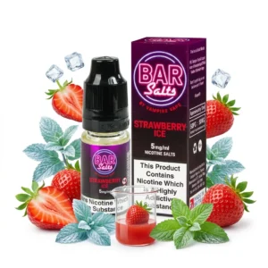 Menthol, Strawberry Salt Nicotine E-Liquid by Vampire Vape