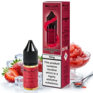 Strawberry Ice / Slush Salt Nicotine E-Liquid by Elux