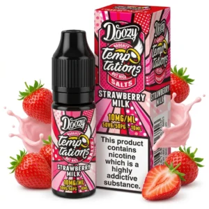 Milkshake, Strawberry Salt Nicotine E-Liquid by Doozy