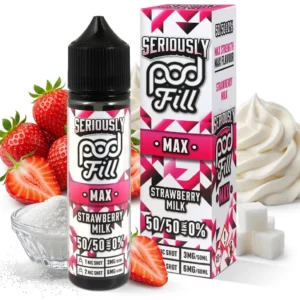 Strawberry Milk Shortfill E-Liquid by Seriously Pod Fill Max 40ml