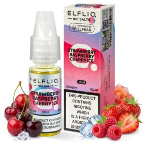 Cherry Ice, Raspberry, Strawberry Salt Nicotine E-Liquid by Elf Bar