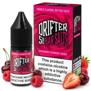 Cherry, Raspberry, Strawberry Salt Nicotine E-Liquid by Drip Hacks