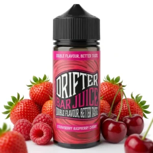 Strawberry Raspberry Cherry Shortfill E-Liquid by Drifter Bar Juice 100ml