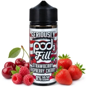 Strawberry Raspberry Cherry Shortfill E-Liquid 100ml