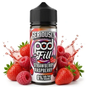 Strawberry Raspberry Shortfill E-Liquid by Seriously Pod Fill 100ml