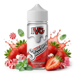 Strawberry Sensation Shortfill E-Liquid by IVG 100ml