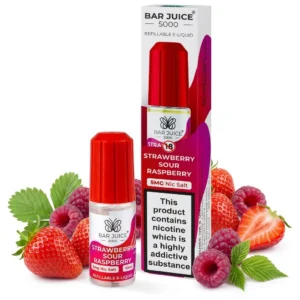 Raspberry, Strawberry Salt Nicotine E-Liquid by Bar Juice