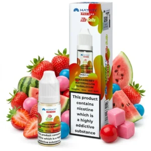 Bubblegum, Strawberry, Watermelon Salt Nicotine E-Liquid by Hayati