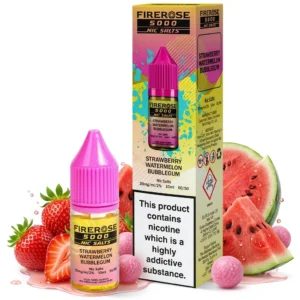 Bubblegum, Strawberry, Watermelon Salt Nicotine E-Liquid by Elux